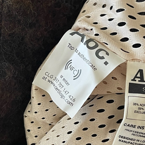 ABC Advisory Board Crystals Wool Blend Pea Coat Size Small - Picture 6 of 7